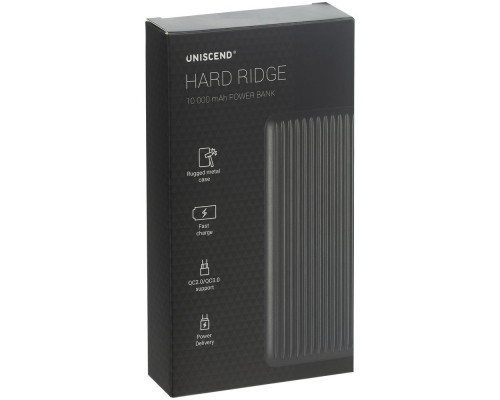 Аккумулятор Hard Ridge, 10000 мАч, серебристый