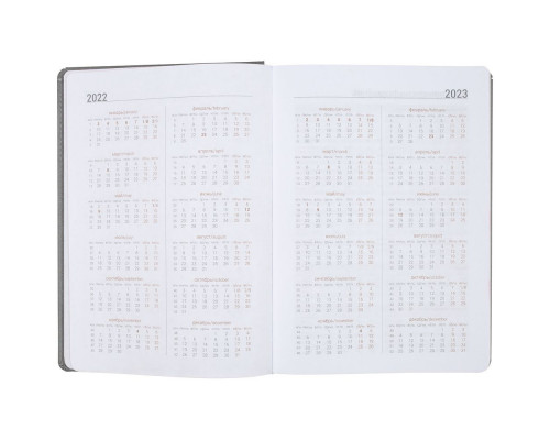 Ежедневник Spain, недатированный, серый с фиолетовым