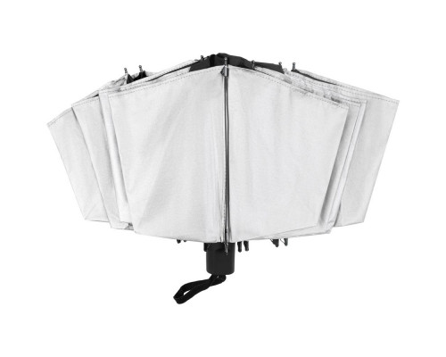 Зонт складной Silvermist, черный с серебристым