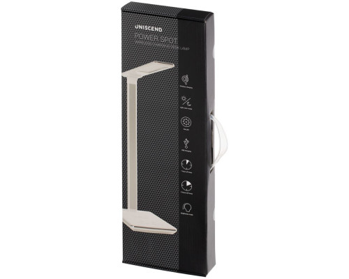 Настольная лампа с беспроводной зарядкой Power Spot, белая