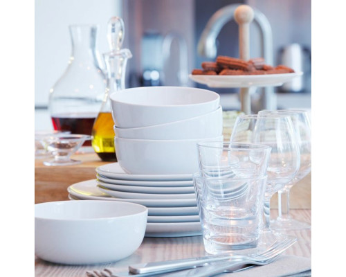 Набор из 12 тарелок Dine, белый