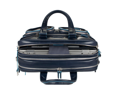 Сумка мужская для ноутбука Piquadro Blue Square, черная