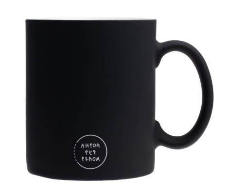 Кружка «Так хочу работать» c покрытием софт-тач, черная