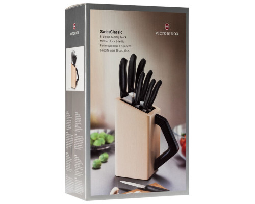 Набор кухонных ножей Victorinox Swiss Classic в деревянной подставке