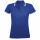 Рубашка поло женская Pasadena Women 200 с контрастной отделкой, ярко-синяя с белым