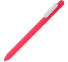Ручка шариковая Slider Soft Touch, розовая с белым