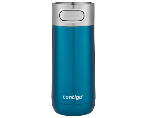 Термостакан Luxe, вакуумный, герметичный, бирюзовый (морская волна)