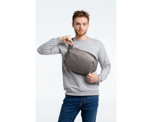 Рюкзак на одно плечо Tweed, серый