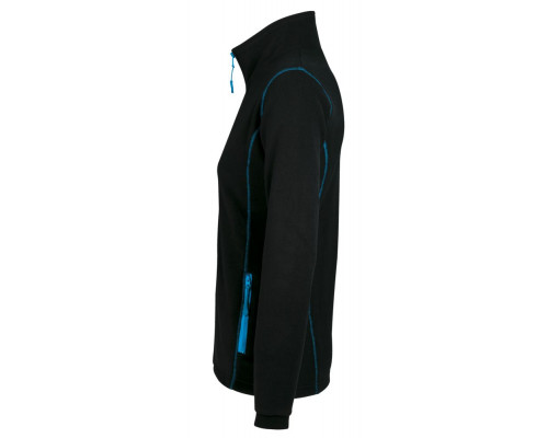 Куртка женская Nova Women 200, черная с ярко-голубым