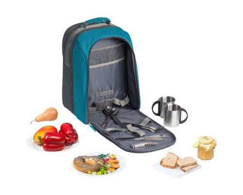 Набор для пикника Lilla Fridag на 2 персоны, серый с синим