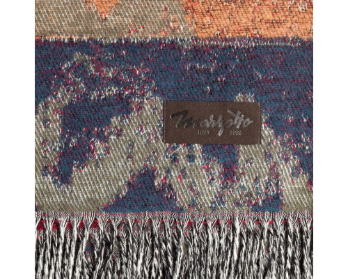 Плед Navajo, сине-бордовый