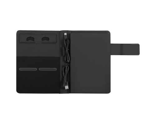 Органайзер Think Ray, с блокнотом и аккумулятором, с синей подсветкой