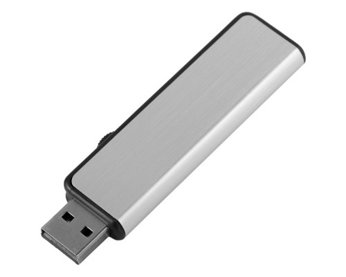 Флешка Ferrum, серебристая с черным, 8 Гб