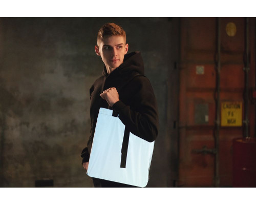 Шоппер Manifest из светоотражающей ткани, серый