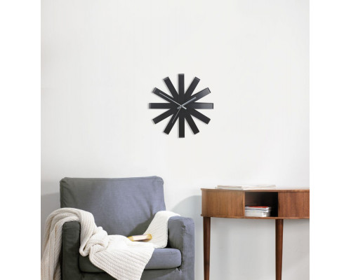 Часы настенные Ribbon, черныe