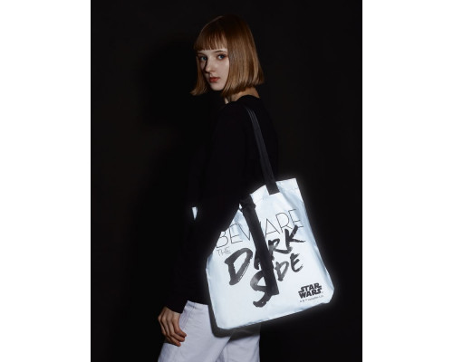 Шоппер Beware The Dark Side из светоотражающей ткани