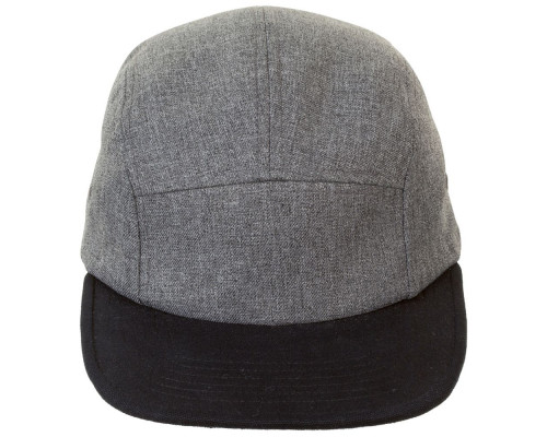 Бейсболка Ramsey, черный меланж с черным