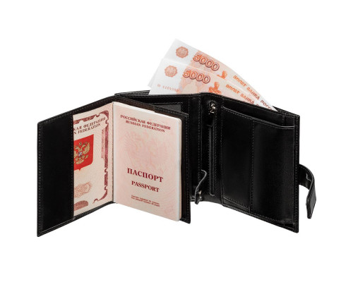Автобумажник с отделением для паспорта CardLeone