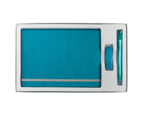 Коробка In Form под ежедневник, флешку, ручку, серебристая