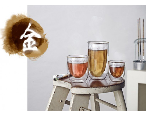 Набор малых стаканов Elements Metal