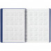 Ежедневник Twill, недатированный, синий