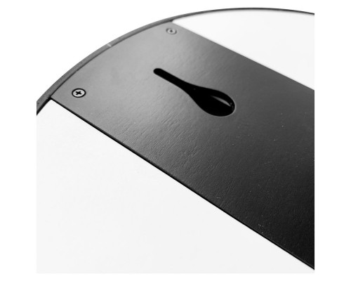 Часы настенные Lander, белые с черным