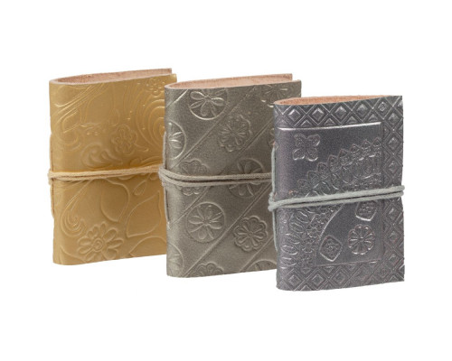 Записная книжка, серебристая, малая