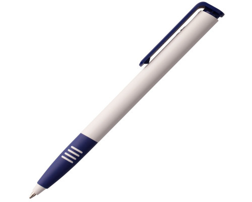 Ручка шариковая Senator Super Soft, белая с синим