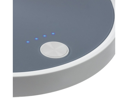 Настольный беспроводной вентилятор с подсветкой inBreeze, белый c серым