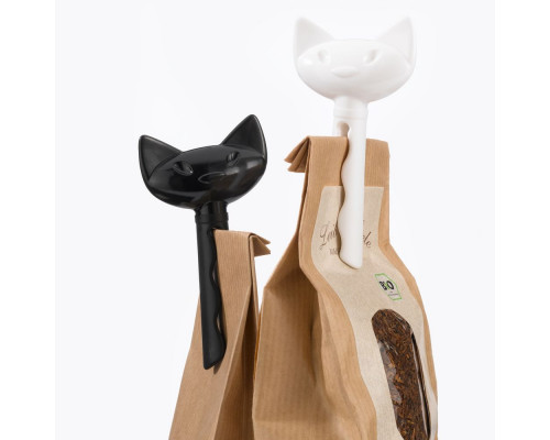 Набор зажимов для пакета Miaou, черный с белым