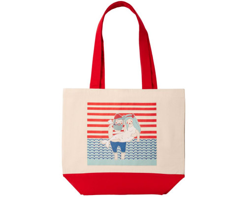 Холщовая сумка «Мой герой», красная