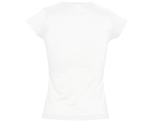 Футболка женская c V-образным вырезом Moon 150, белая