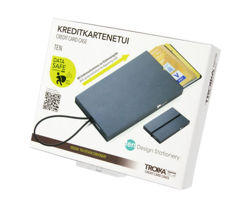 Футляр для карт Ten, черный