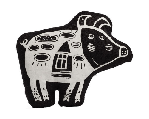 Игрушка «Свинка, витающая в облаках», черная