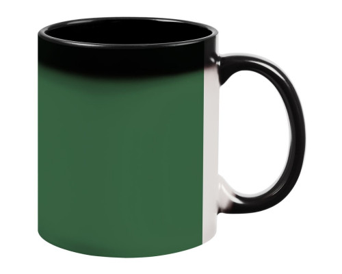 Кружка-хамелеон «Королева», матовая, черная