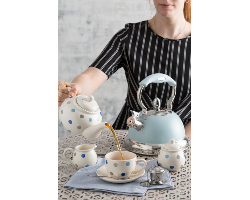Чайник со свистком Living, голубой