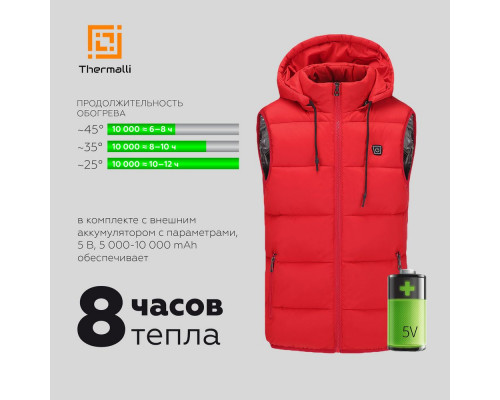 Куртка с подогревом Thermalli Chamonix, черная