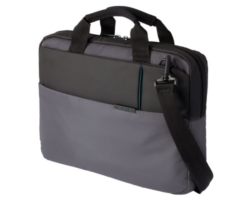 Сумка для ноутбука Qibyte Laptop Bag, темно-серая с черными вставками