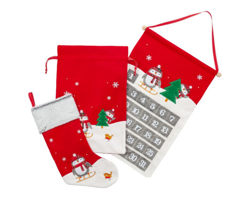 Мешок для подарков Noel, с пингвинами