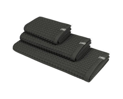 Полотенце вафельное Piquee, большое, серое