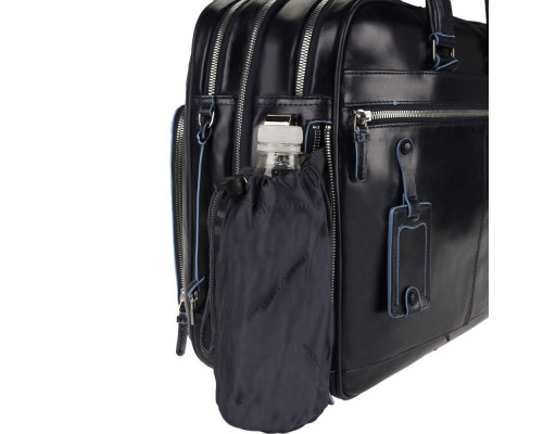 Сумка мужская для ноутбука Piquadro Blue Square, черная