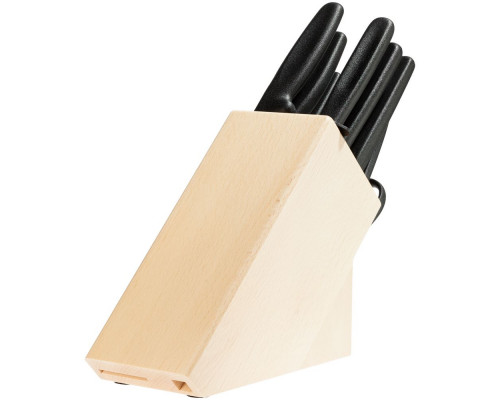 Набор ножей Victorinox Standart в деревянной подставке с ножницами