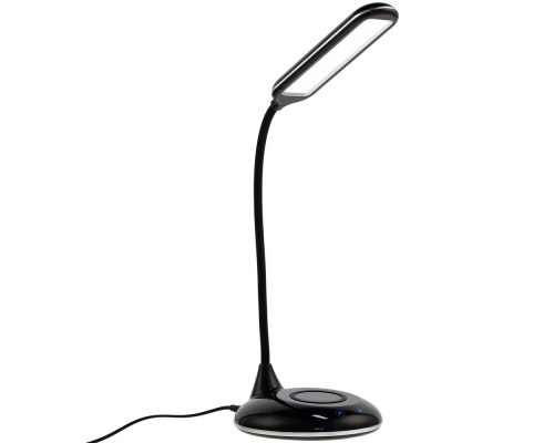 Лампа с беспроводной зарядкой Bright Helper, черная