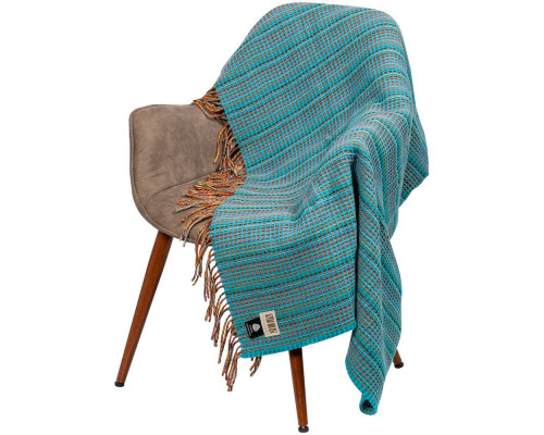 Плед Brera Waffle Turchese, голубой