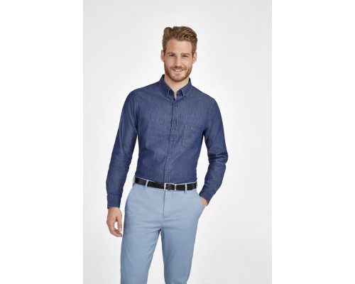 Рубашка мужская Barry Men, синяя (деним)