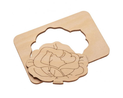 Карточки-раскраски Wood Games, овощи