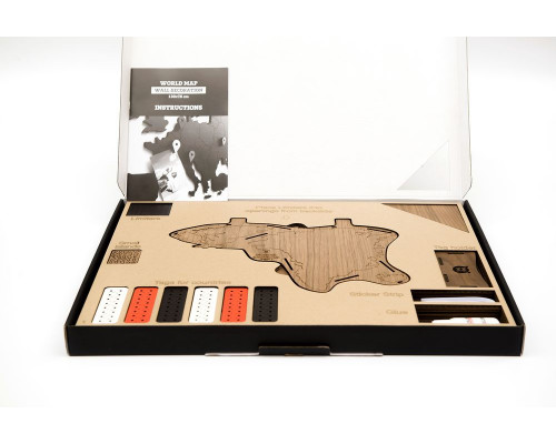 Деревянная карта мира World Map Wall Decoration Exclusive, орех