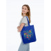 Холщовая сумка Jungle Look, ярко-синяя