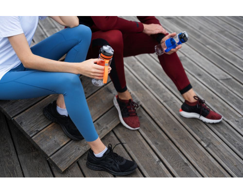 Бутылка для воды Fata Morgana, прозрачная с синим