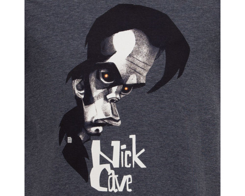 Футболка «Меламед. Nick Cave», темно-синий меланж